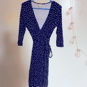 Long sleeve wrap Dress.